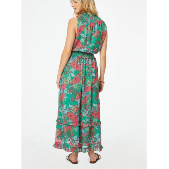 Roller Rabbit Women's Size Medium Hole Ashbury Floral Frida Maxi Dress - Picture 2 of 10